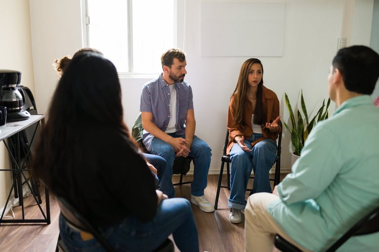 Relapse prevention strategies in addiction recovery — outpatient counseling session, Cascadia Bountiful Life Bremerton WA
